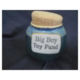 "Big Boy Toy Fund" piggy bank