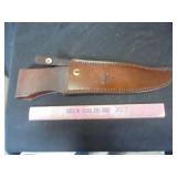 Campbell handmade leather knife sheath