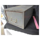 Vintage Steelmaster card file box