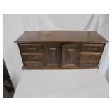 Costume Jewelry in wooden jewelry box