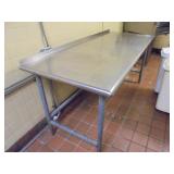Stainless steel prep table