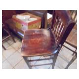 Bar Height Wooden Chair