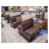 Row of Booth Seating with divider
