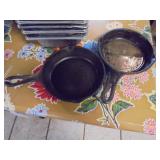 Lot of 2 Lodge 6" cast iron skillets