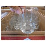 Lot of small water glasses