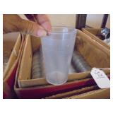 Lot of medium size plastic glasses