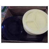 Lot of plates and trays