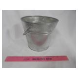 Small galvanized pail