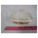 Small Corning Ware dish with lid