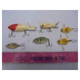 Lot of 6 vintage fishing lures