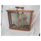 Vintage art deco wood box fan