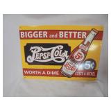 Repro Pepsi-Cola Metal Sign