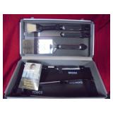BBQ tool set in case