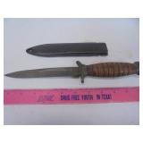 Bowie style knife w / sheath