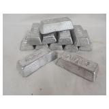Lot of 10 lbs (lead ingots)