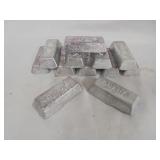 Lot of 10 lbs (lead ingots)