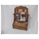 Small Vanity Mirror with Drawer