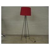 Floor Lamp with red Shade