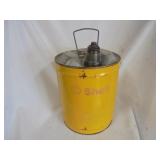 Metal Shell Oil Co 5 Gal Gas Can