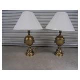 Set of Brass Lamps