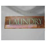 Laundry Metal Sign Hanging Decor