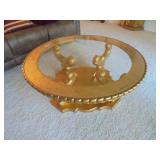 Round Glass Top Coffee Table