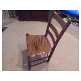 Antique Ladder Back  Wooden Chair
