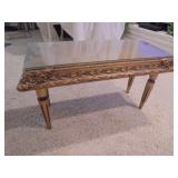 Decorative Bench with Glass Top