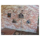 Outdoor Metal Birdhouse Decor