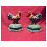 Cast Iron Chicken Book Ends
