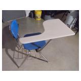 Virco mid century school desk / chair