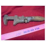 Vintage wood handle wrench