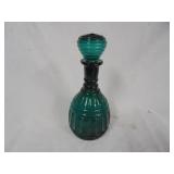 Colored Glass Decanter  with glass stopper