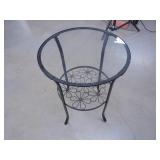 Glass and Metal Occassional Table