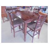 Tall Dinette Table with 4 Chairs