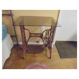 Cast Iron Singer Treadle with Glass Top