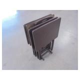 Wood TV Trays and Stand