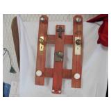 Wood Decor with Door Knobs