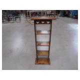 Tall Wood Heart Shelf