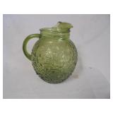 Green Glass Pitcher