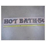 HOT BATH Rustic Sign