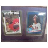 Michael Jordan cards on plaque