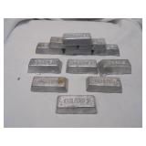 10 lbs of lead ingots