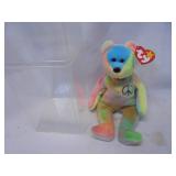 TY Beanie Baby "Peace" w / case