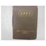 1943 Weakley-Watson-Miller-Howe Co. Appt. book