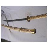 Sword with snake skin like scabbard