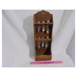 Wooden Shelf with Spoon Collection