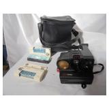 Vintage Polaroid Camera with Case