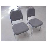 Lot of 2 Padded Chairs