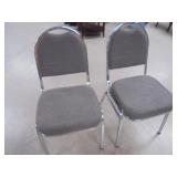 Lot of 2 Padded Chairs